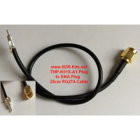 TMP-K01X0A1 Plug - SMA Plug 25cm RG174 Cable